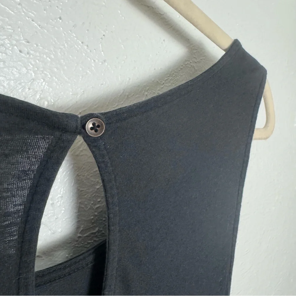Pact French Black Organic Cotton Linen Jumpsuit - Picture 10 of 13